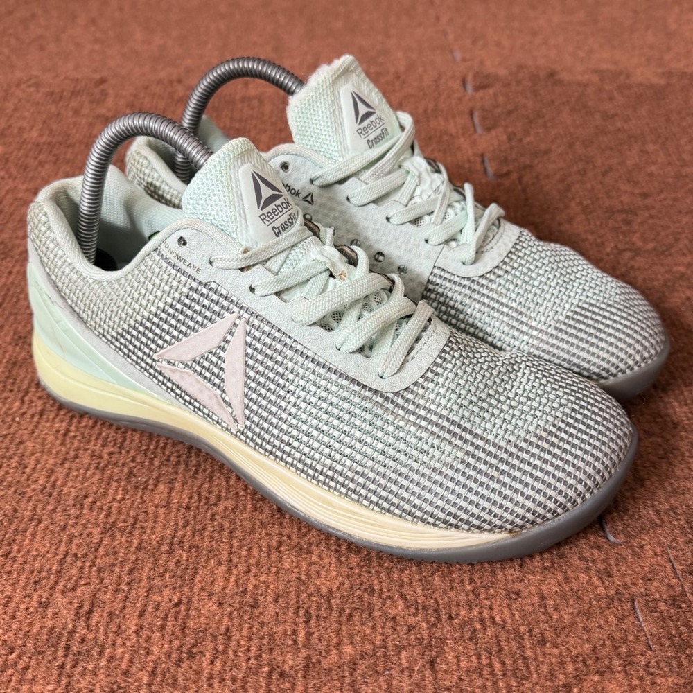 Reebok CrossFit Nano 7 Women Training Shoes Mint Green Grey BS7640 US 9 gym fit